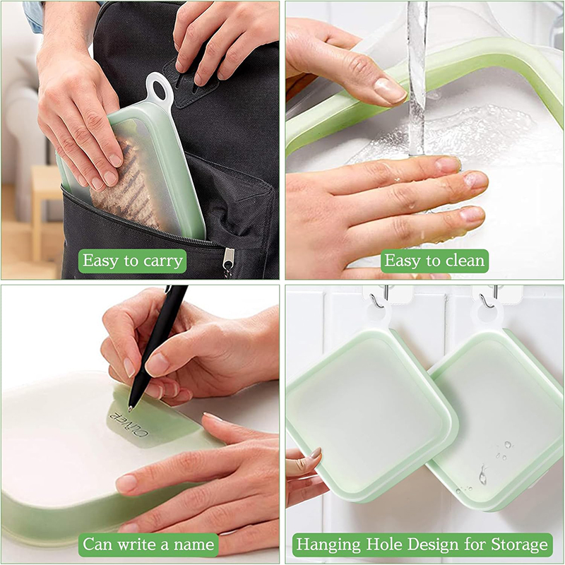 Silicone Sandwich Toast Bento  - Food Storage Silicone Bags review and price